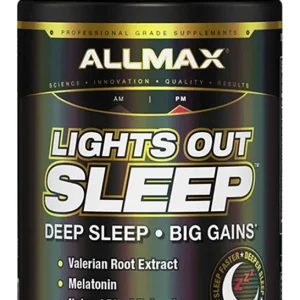 Lights Out Sleep Melatonina Allmax Regular Ciclo Del Sueño Sabor 60 Caps