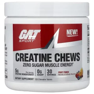 Gat Creatina Chews Creatine 120 Tablets Sabor Fruit Punch Fruit Punch