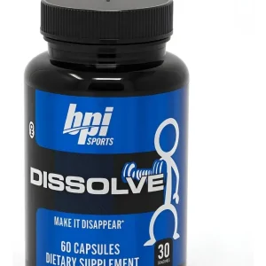 BPI Dissolve Suplemento Termogénico 60 Cápsulas Cafeína Té Verde L-Carnitina